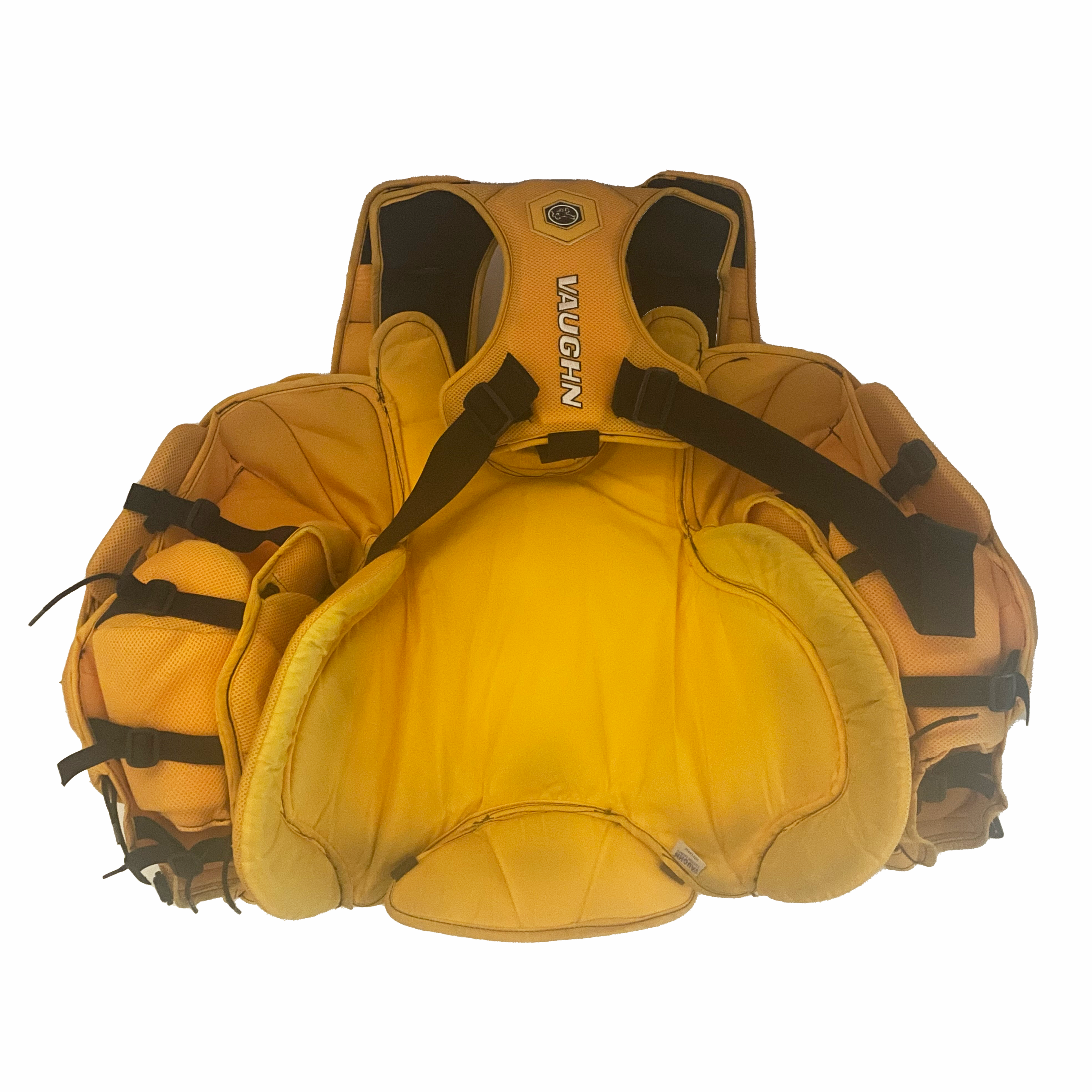 Vaughn Velocity V9 - Plastron de gardien de but Pro Stock d'occasion (jaune)